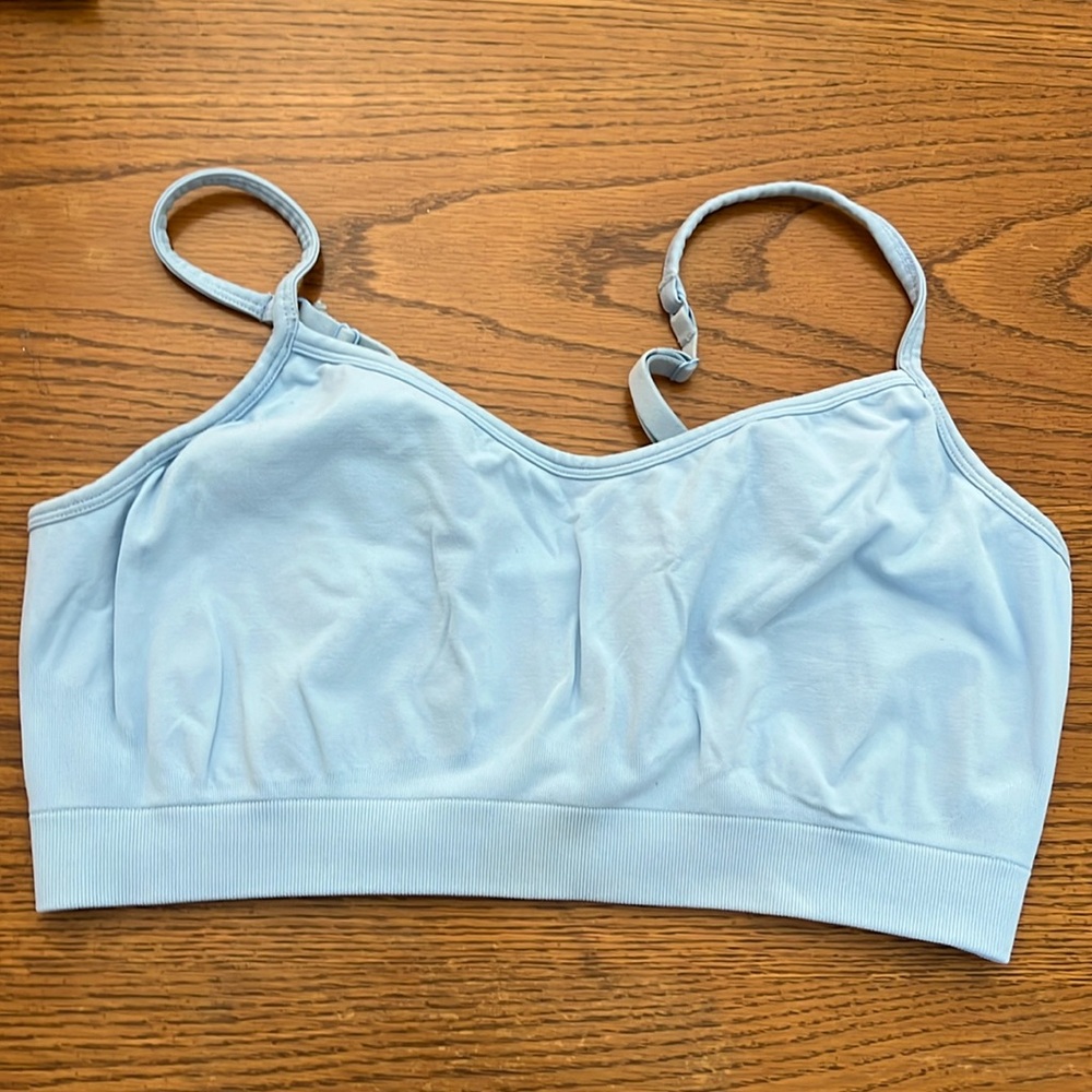 Baby blue large Athleta sports bra